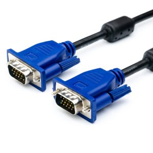 Kabel VGA 1.5 m (2 Ferrite, schwarz-blau, Paket) 1080P