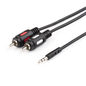 Аudiokabel 1.8 m (mini-Jack3.5(m) <=> 2RCA(m), stereo, Paket)