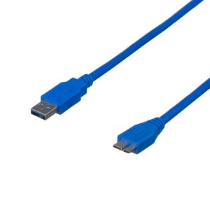 Kabel USB 1.8 m (USB 3.0, USB(Am) <=> microUSB, blau)