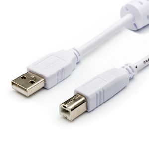 Kabel USB 0.8 m (Am <=> Bm, Ferrit)