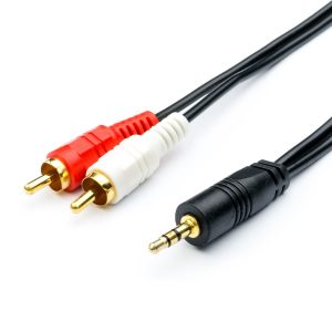Audiokabel 1.5 m (mini-Jack3.5(m) <=> 2RCA(m), stereo, Paket)
