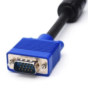 Kabel VGA 1.8 m (Full HD 1080p, 2 Ferrite, schwarz-blau, Paket)