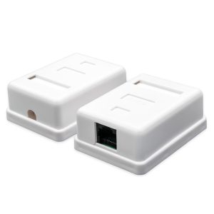 Netzwerkdose 1-Prt (UTP, RJ45, weiẞ)