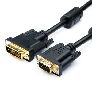 Kabel VGA <=> DVI-I 1.8 m (DVI-I Dual link, schwarz)