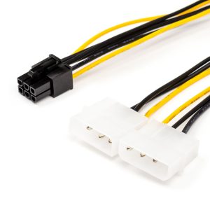 Kabel 6 pin to 2 molex (Video power)