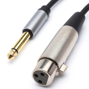 Kabel 3.0 m Jack 6,3 mm (m) <=> XLR (f)