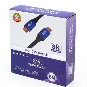 Kabel HDMI(m) - HDMI(m), ver.2.1, 8К, Blister, 5 m