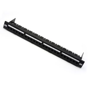 Patchpanel 19" 24хRJ45 UTP 1U cat.6 (Keystone, Organiser)