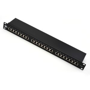 Patchpanel 19" 24хRJ45 FTP 1U cat.6   (Organiser)